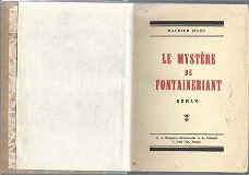 MAURICE MAES**LE MYSTERE DE FONTAINERIANT**S.A. BRUGEOISE**