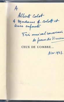 JEAN DE VINCENNES**CEUX DE L'OMBRE...*SIX RECITS ET 2 CONTES - 3