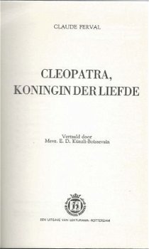 CLAUDE FERVAL**CLEOPATRA* KONINGIN DER LIEFDE*LEKTURAMA* - 4