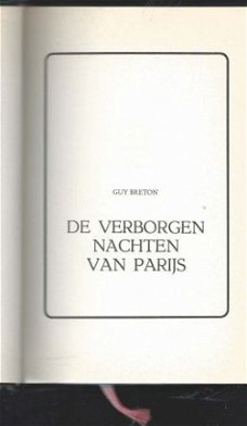 GUY BRETON**DE VERBORGEN NACHTEN VAN PARIJS**BECKERS SKYVER