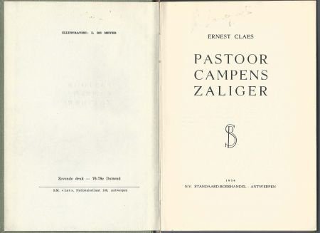 ERNEST CLAES**PASTOOR CAMPENS ZALIGER**STANDAARD HARDCOVER** - 2