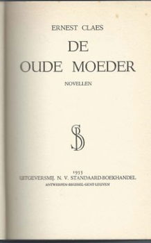 ERNEST CLAES**DE OUDE MOEDER**HARDCOVER STANDAARD**1955** - 2