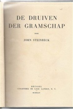 JOHN STEINBECK**DRUIVEN DER GRAMSCHAP**THE GRAPES OF WRATH** - 3
