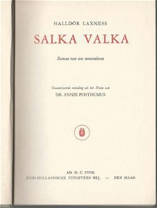 HALLDOR LAXNESS**SALKA VALKA**DEENSE NOBELPRIJSWINNAAR**