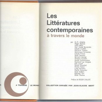 JEAN-CLAUDE IBERT**LES LITTERATURES CONTEMPORAINES A TRAVERS - 3