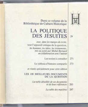 PIERRE DOMINIQUE**LA POLITIQUE DES JESUITES** CULTURE HISTOR - 1