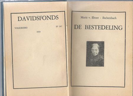 MARIE V. EBNER-ESCHENBACH**DE BESTEDELING**1933**DAVIDSFONDS - 1