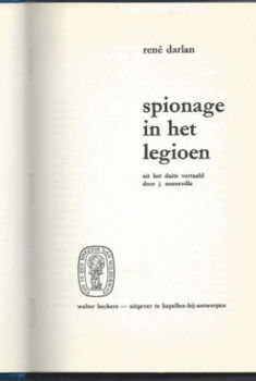 RENE DARLAN**SPIONAGE IN HET LEGIOEN**SCHWARZE ENGEL, GELBE - 2