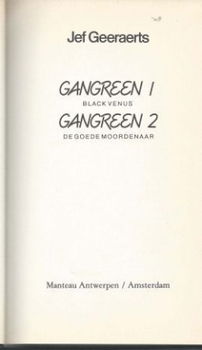 JEF GEERAERTS**GANGREEN 1 BLACK VENUS. GANGREEN 2.MOORDENAAR - 6