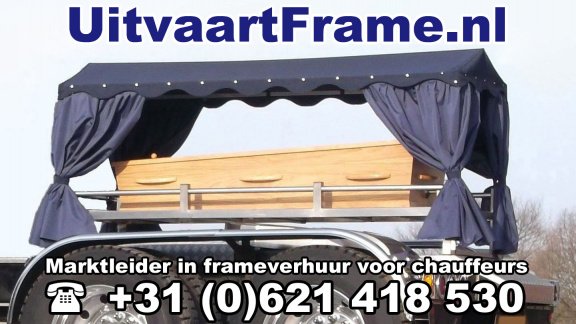 Eerbiedwaardige uitvaart met uw eigen voertuig? ? UitvaartFrame te huur - Afbeelding 2