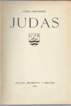 CYRIEL VERSCHAEVE**1942**JUDAS**UITGAVE ZEEMEEUW**BRUGGE - 2