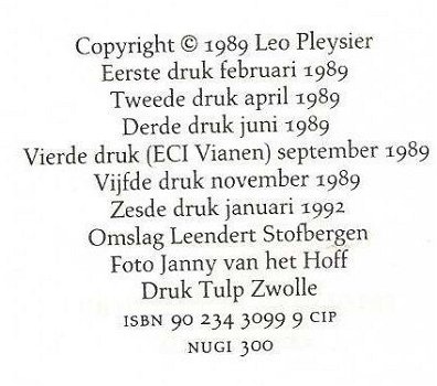 LEO PLEYSIER**WIT IS ALTIJD SCHOON**DE BEZIGE BIJ*SOFTCOVER* - 4