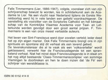 FELIX TIMMERMANS**DE HARP VAN SINT FRANCISCUS**DAVIDSFONDSER - 2