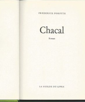FREDERICK FORSYTH**CHACAL*THE DAY OF THE JACKAL**TEXTURE** - 2