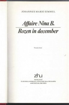 JOHANNES MARIO SIMMEL**1. AFFAIRE NINA B.2.ROZEN IN DECEMBER - 3