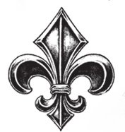 SALE NIEUW TIM HOLTZ cling stempel Paris Memoir Fleur de Lis - 1