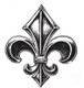 SALE NIEUW TIM HOLTZ cling stempel Paris Memoir Fleur de Lis - 1 - Thumbnail