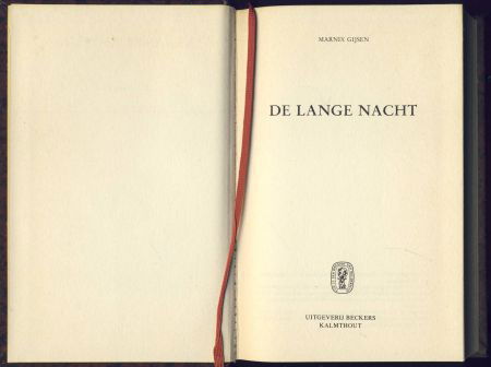 MARNIX GIJSEN**DE LANGE NACHT**BRUINE HARDCOVER - 2