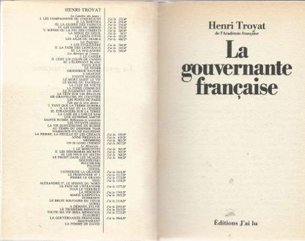 HENRI TROYAT**LA GOUVERNANTE FRANCAISE**J' AI LU*POCKET SOFT - 3