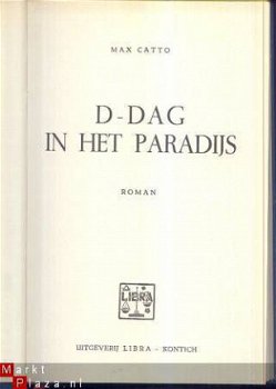 MAX CATTO**D-DAY IN HET PARADIJS**BLAUWE LIBRA HARDCOVER. - 3