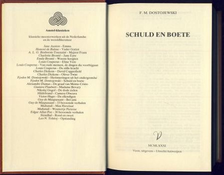 F.M. DOSTOJEWSKI**SCHULD EN BOETE**L.J. VEEN AMSTELKLASSIEKE - 2