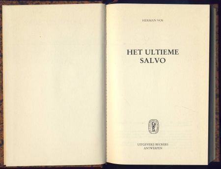 HERMAN VOS**HET ULTIEME SALVO**BRUINE BECKERS HARDCOVER - 2