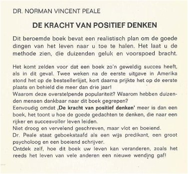 DR. NORMAN VINCENT PEALE**DE KRACHT VAN POSITIEF DENKEN**WIT - 2