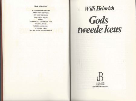 WILLI HEINRICH**GODS TWEEDE KEUS**GOTTES ZWEITE GARNITUR** - 7