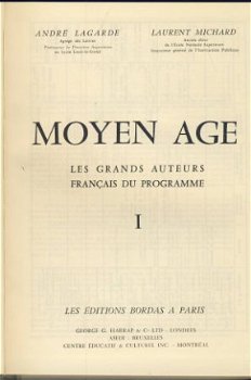 ANDRE LAGARDE & LAURENT MICHARD**MOYEN AGE**COLLECTION LITTE - 2