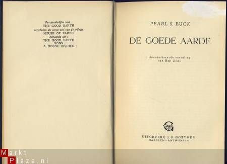 PEARL S. BUCK*1°*1.DE GOEDE AARDE2.ZONEN WANG LUNG3.VERDEELD - 2