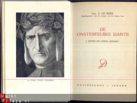 KAN. A. DE BEER**DE ONSTERFELIJKE DANTE**BOEK I + BOEK II** - 1