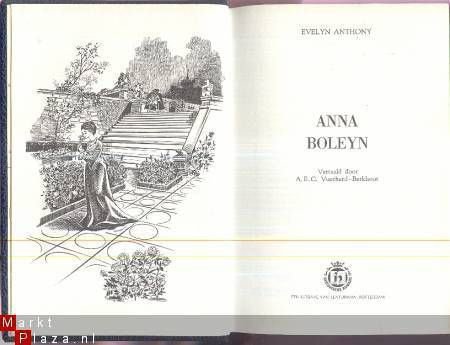 EVELYN ANTHONY**ANNA BOLEYN**ZWARTE HARDCOVER+GOUD-OPDRUK - 2