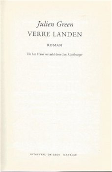 JULIEN GREEN**VERRE LANDEN**ZWARTE KARTON HARDCOVER*DE GEUS - 2