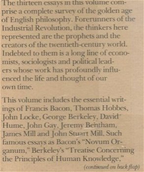EDWIN A.BURTT**THE ENGLISH PHILOSOPHERS FROM BACON TO MILL** - 2