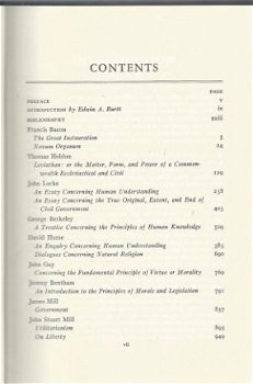 EDWIN A.BURTT**THE ENGLISH PHILOSOPHERS FROM BACON TO MILL** - 6