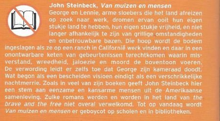 JOHN STEINBECK**VAN MUIZEN EN MENSEN**VERBODEN BOEKEN - 2