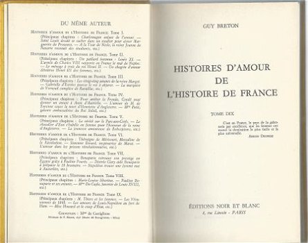 GUY BRETON**HISTOIRES D' AMOUR DE L'HISTOIRE DE FRANCE**T10* - 2