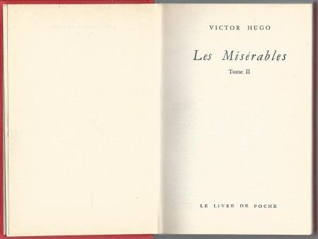 VICTOR HUGO**LES MISERABLES**TOME I + TOME II+ TOMEIII**HARD - 4