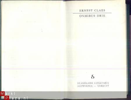 ERNEST CLAES OMNIBUS DRIE **STANDAARD UITG.**VIER ROMANS - 2