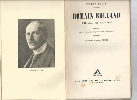 STEFAN ZWEIG**ROMAIN ROLLAND**L' HOMME ET L' OEUVRE**BACONNI - 2