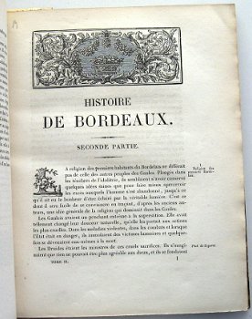 Histoire de la Ville de Bordeaux 1862 Devienne Partie 2 & 3 - 7