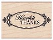 SALE NIEUW van Hero Arts houten stempel Heartfelt Thanks - 1 - Thumbnail