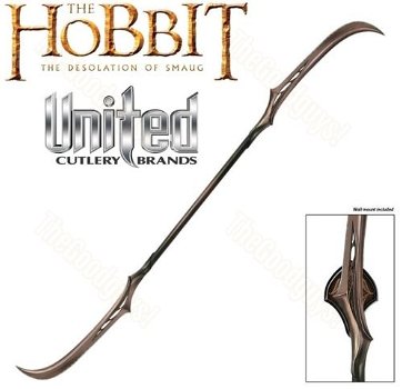 United Cutlery The Hobbit Mirkwood Double-Bladed Polearm UC3043 - 1