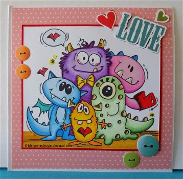 LIEFDE kaart 09: LOVE monsters - 1