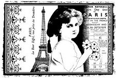 SALE GROTE Cling stempel Child Of Paris van Crafty Individuals.