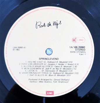 2LP Nederpop: Rob de Nijs - Springlevend (1982) + Gratis EP - 4