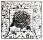 SALE NIEUW GROTE cling stempel Floral Collages Rose Script van IBFS. - 1 - Thumbnail