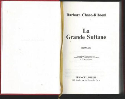 BARBARA CHASE-RIBOUD**LA GRANDE SULTANE**RELIURE TEXTURE ROU - 3