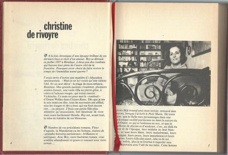 CHRISTINE DE RIVOYRE**BOY**HARDCOVER ROUGE**ROMBALDI** - 1