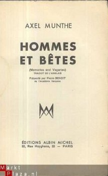 AXEL MUNTHE**HOMMES ET BETES **19*ALBIN MICHEL - 2